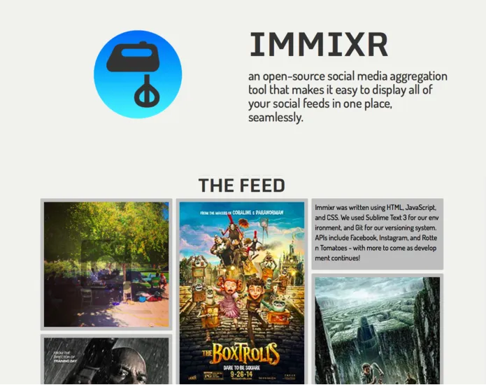 Screenshot of immixr.me