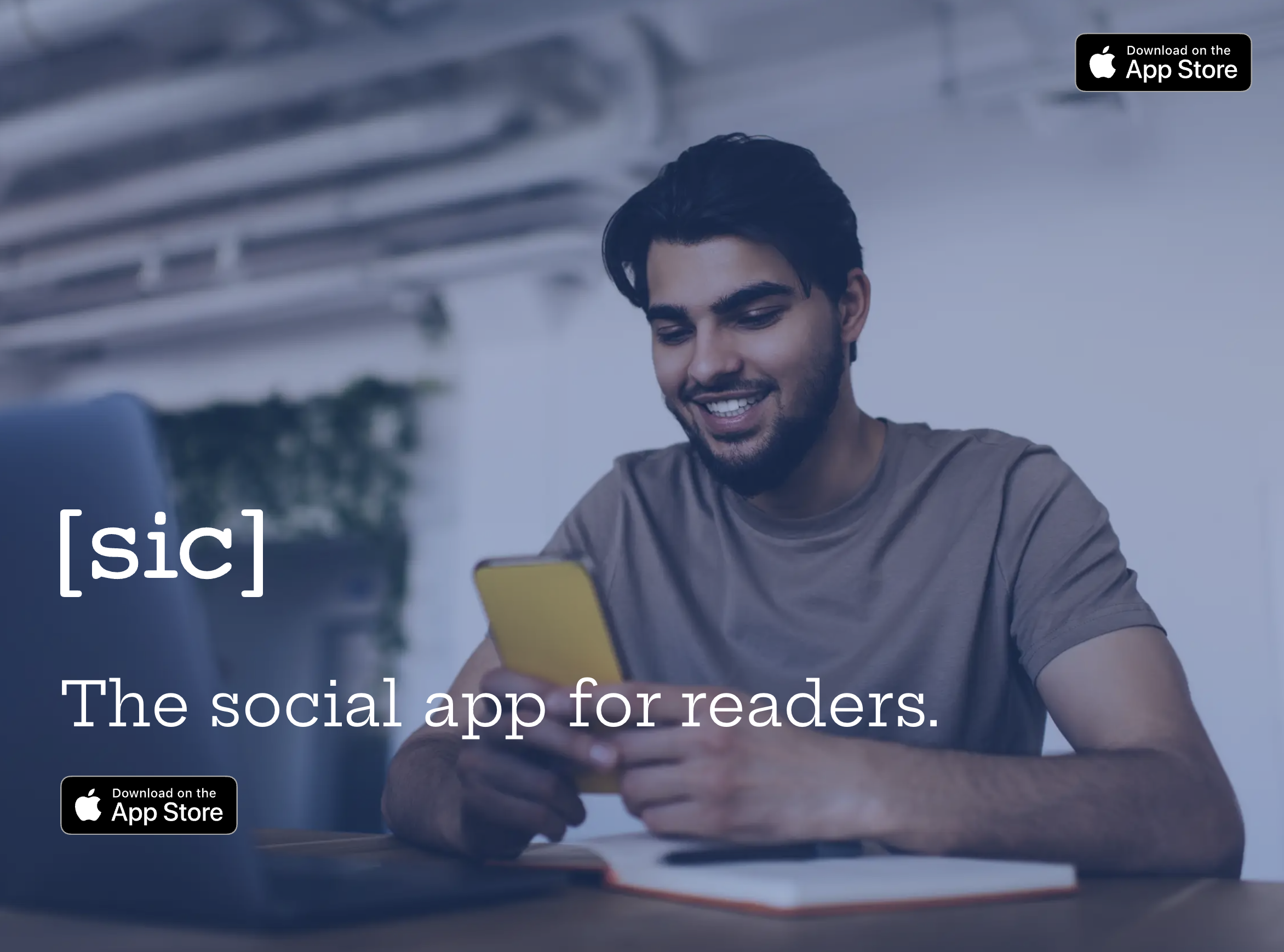 Screenshot of sic.io website landing page